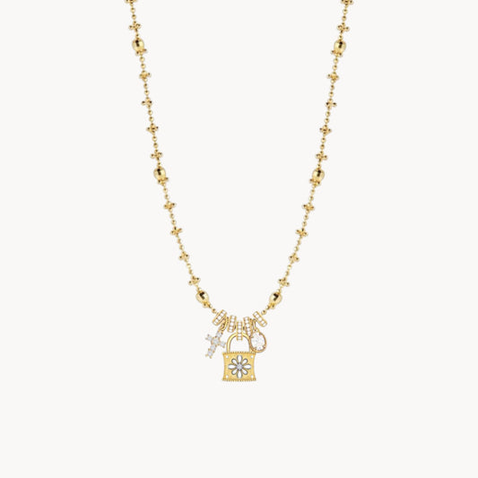 Theiaura Beloved Lock Necklace
