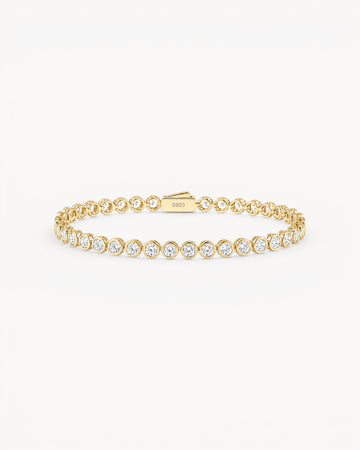 Theiaura Bezel Tennis Bracelet - THEIAURA & CO.