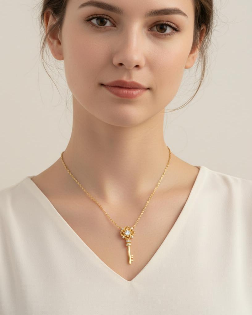 Theiaura Bloom Key Necklace - THEIAURA&CO.