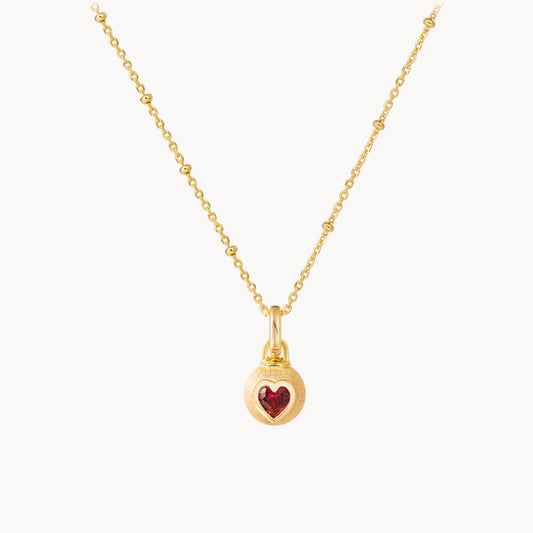 Theiaura Bubble Heart Pendant Necklace