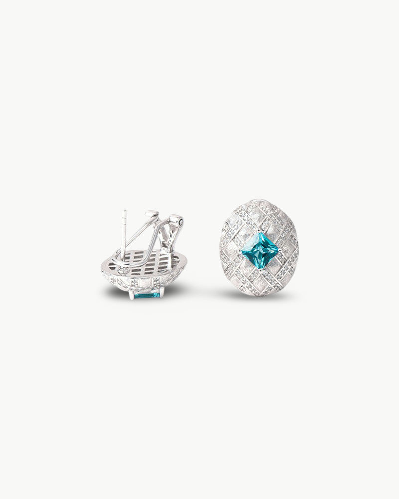 Theiaura Celeste Grid Stud Earrings - THEIAURA&CO.