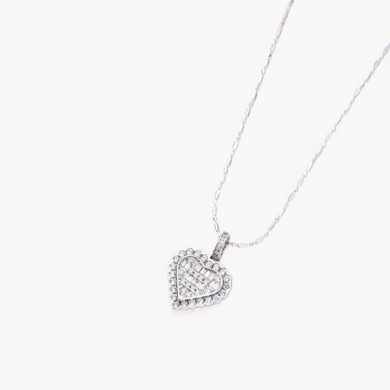 Theiaura Celeste Reversible Heart Pendant Necklace - THEIAURA&CO.