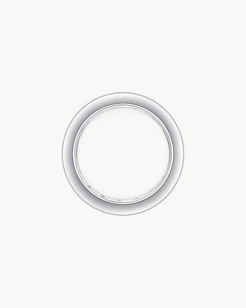 Theiaura Channel Set Round Moissanite Ring - THEIAURA&CO.