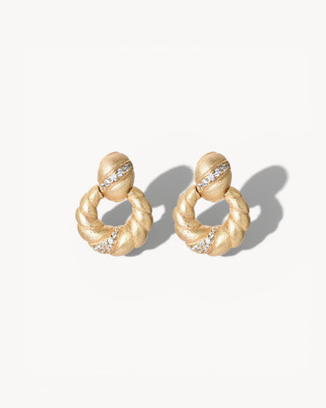 Theiaura Croissant d'Or Drop Earrings - THEIAURA&CO.