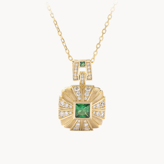 Theiaura Deco Radiance Pendant Necklace - THEIAURA&CO.