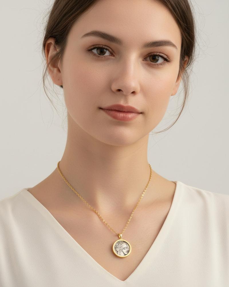 Theiaura Dion Medallion Pendant Necklace - THEIAURA&CO.