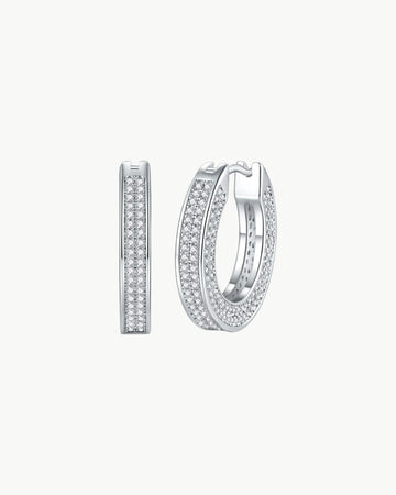 Theiaura Double Row Huggie Hoop Earrings - THEIAURA&CO.