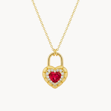 Theiaura Ember Lock Pendant Necklace - THEIAURA&CO.