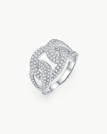 Theiaura Eternal Link Moissanite Ring - THEIAURA&CO.