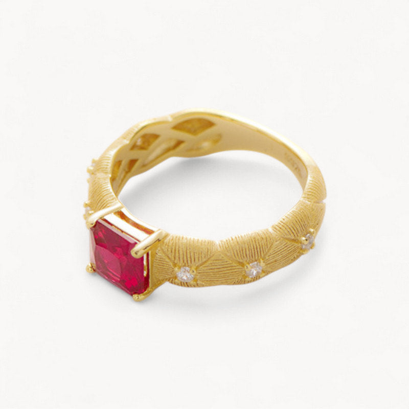 Theiaura Fiore Rosso Ring - THEIAURA&CO.
