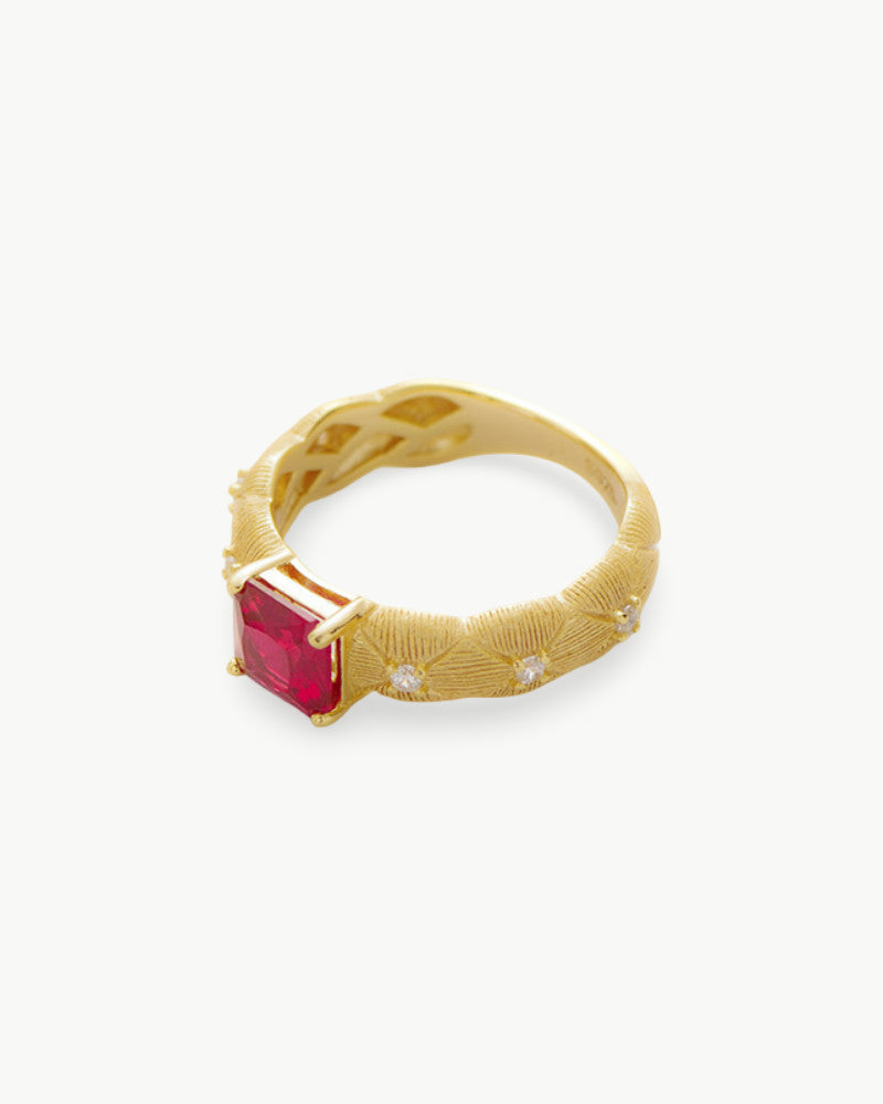 Theiaura Fiore Rosso Ring - THEIAURA&CO.