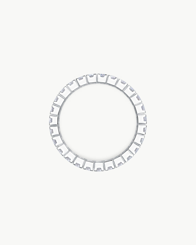 Theiaura Four Row Pavé Moissanite Ring - THEIAURA&CO.
