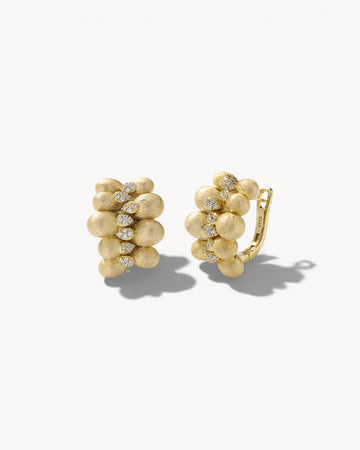 Theiaura Golden Acorn Cluster Hoop Earrings - THEIAURA&CO.