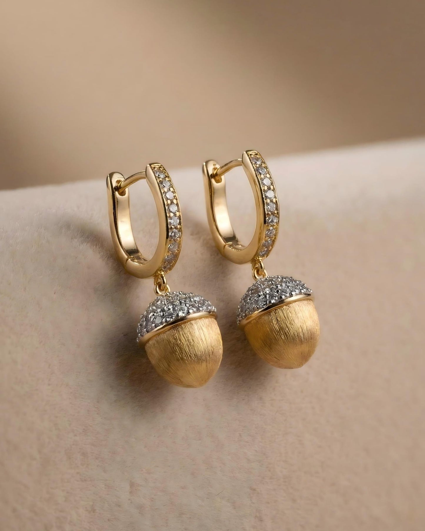 Theiaura Golden Acorn Drop Earrings - THEIAURA&CO.
