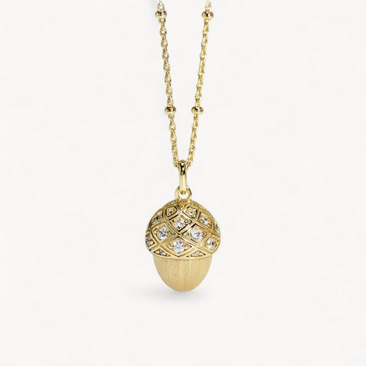 Theiaura Golden Acorn Pendant Necklace - THEIAURA&CO.