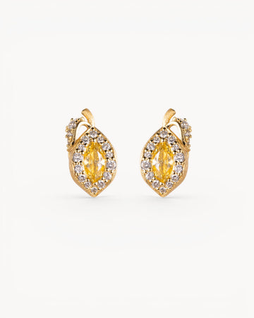 Theiaura Lemon Glow Stud Earrings - THEIAURA & CO.
