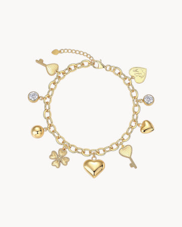 Theiaura Lucky Charm Charm Bracelet – Bold Layered Edition - THEIAURA&CO.