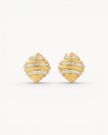 Theiaura Lumière Croissant Stud Earrings - THEIAURA&CO.