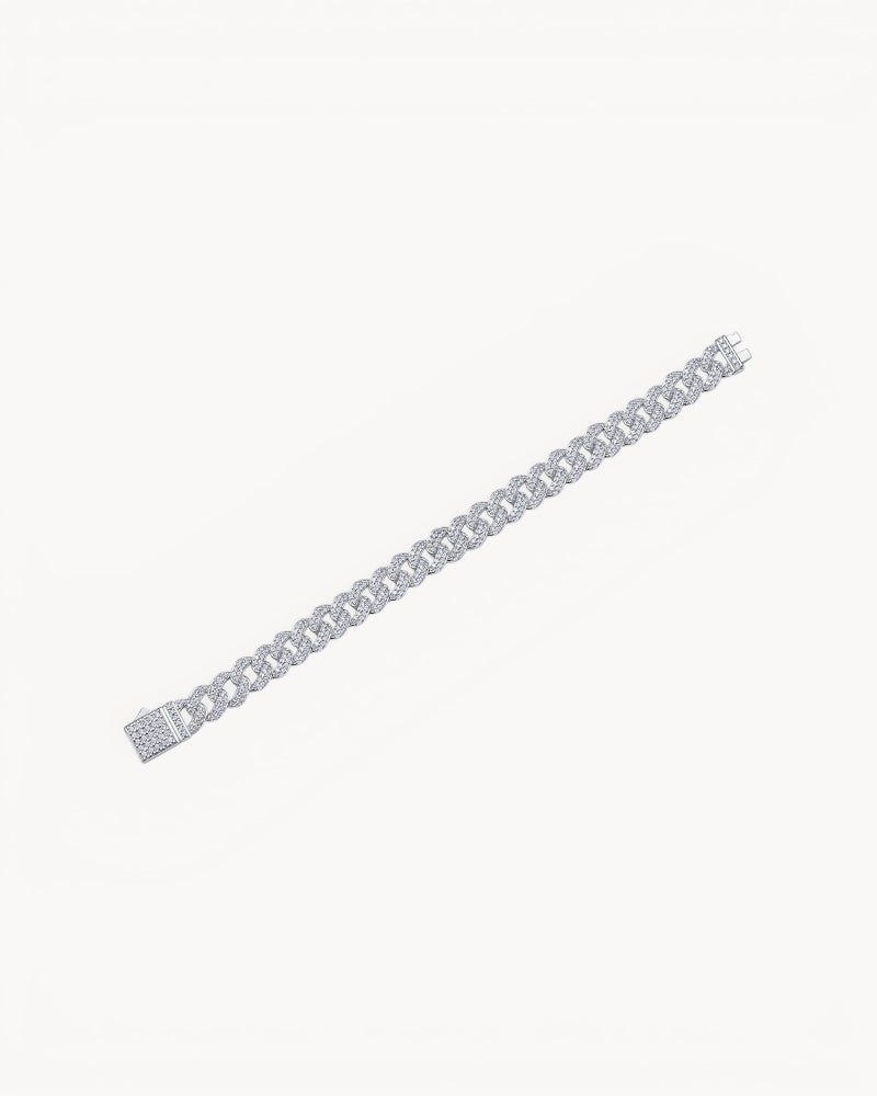 Theiaura Luxe Moissanite Cuban Chain Bracelet - THEIAURA&CO.