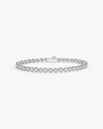 Theiaura Moissanite Bezel Tennis Bracelet - THEIAURA&CO.
