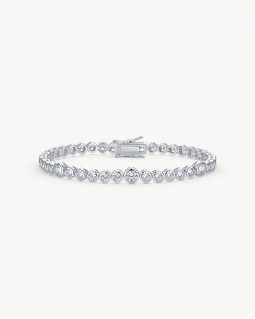 Theiaura Moissanite Bezel Tennis Bracelet - THEIAURA&CO.