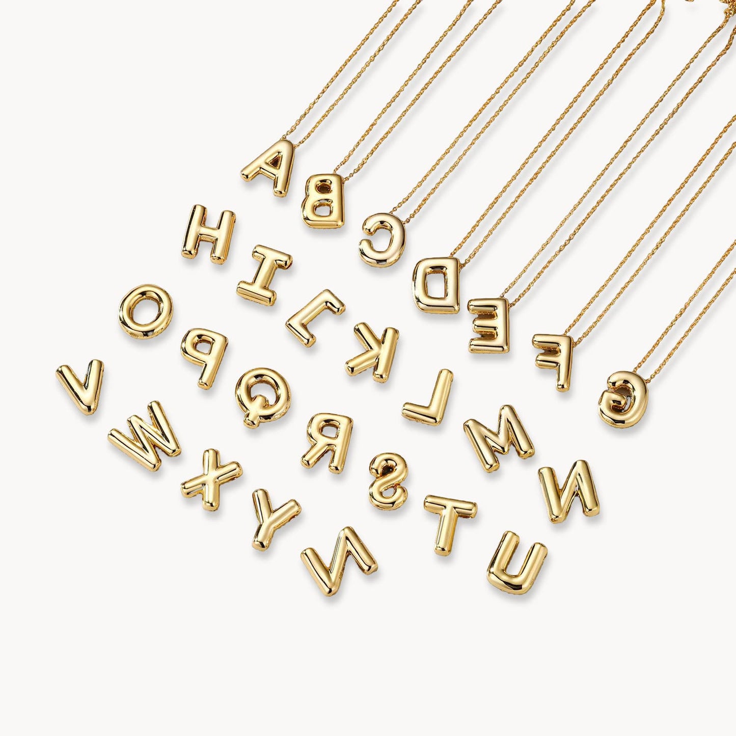 Theiaura Moissanite Letter Necklace Pendant - THEIAURA&CO.