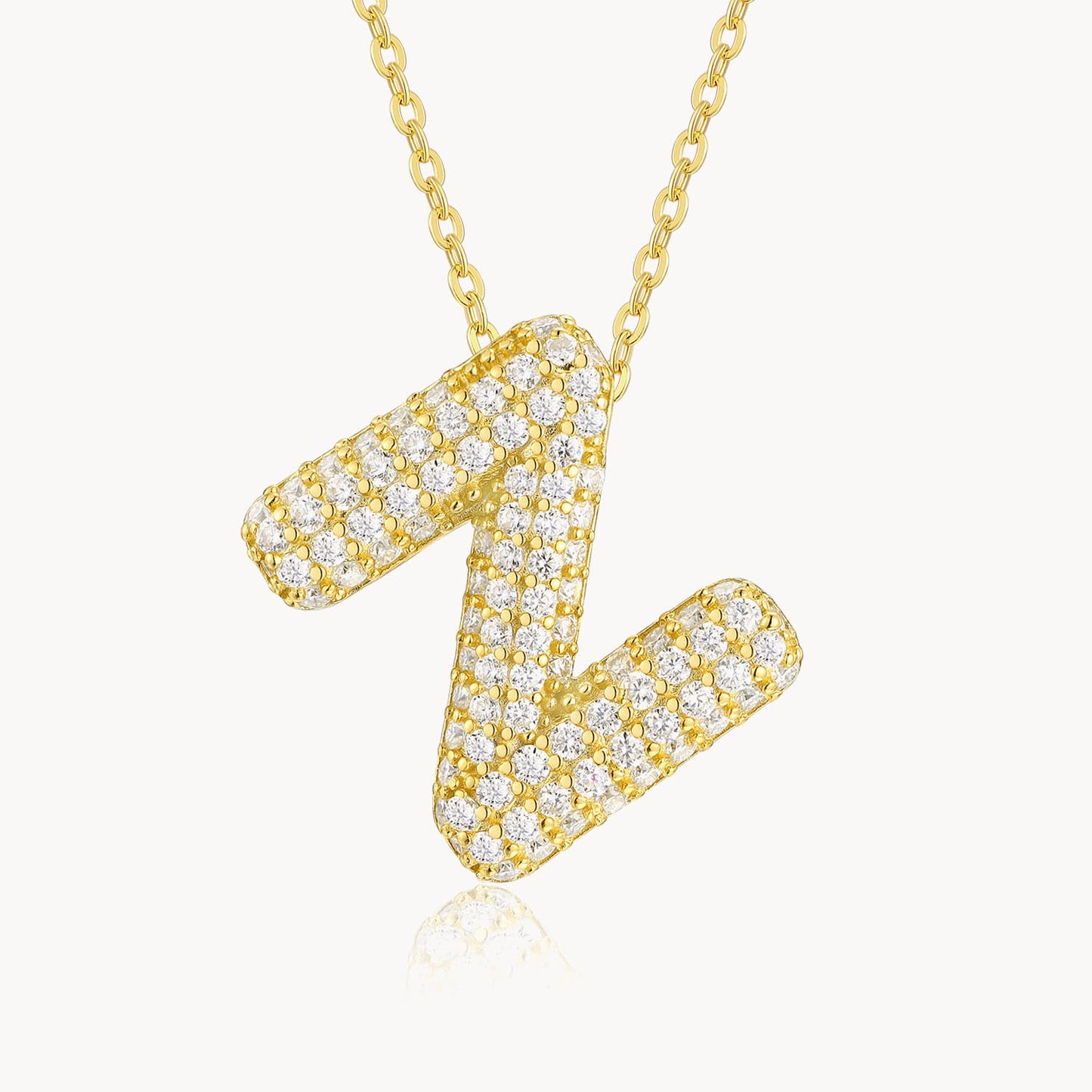 Theiaura Moissanite Letter Necklace Pendant - THEIAURA&CO.