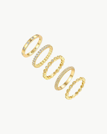 Theiaura Moissanite Ring Stack - THEIAURA&CO.