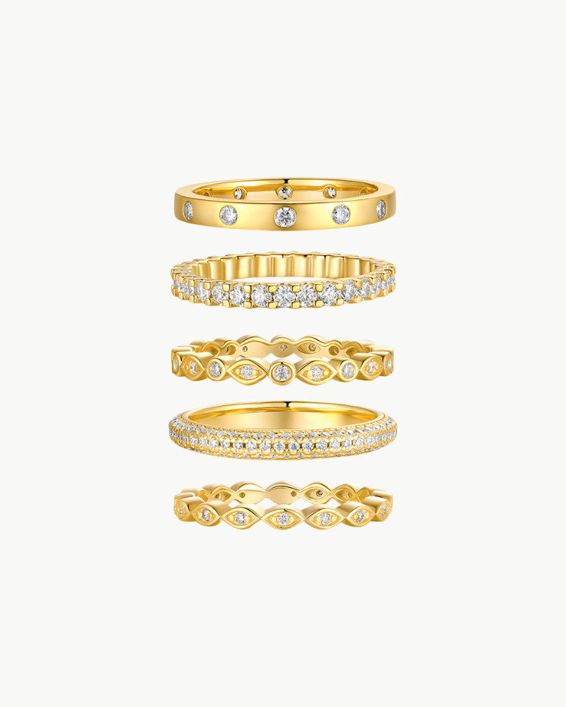 Theiaura Moissanite Ring Stack - THEIAURA&CO.