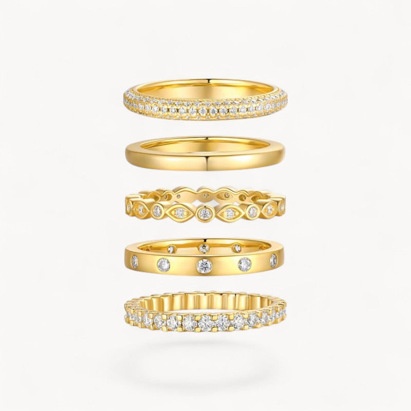 Theiaura Moissanite Ring Stack (2.3 Ct. Tw.) - THEIAURA&CO.