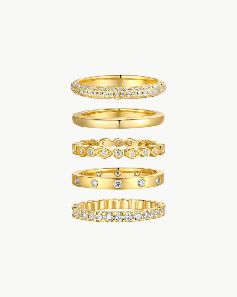Theiaura Moissanite Ring Stack - THEIAURA&CO.