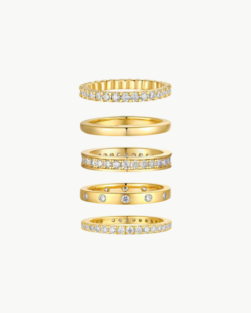 Theiaura Moissanite Ring Stack - THEIAURA&CO.