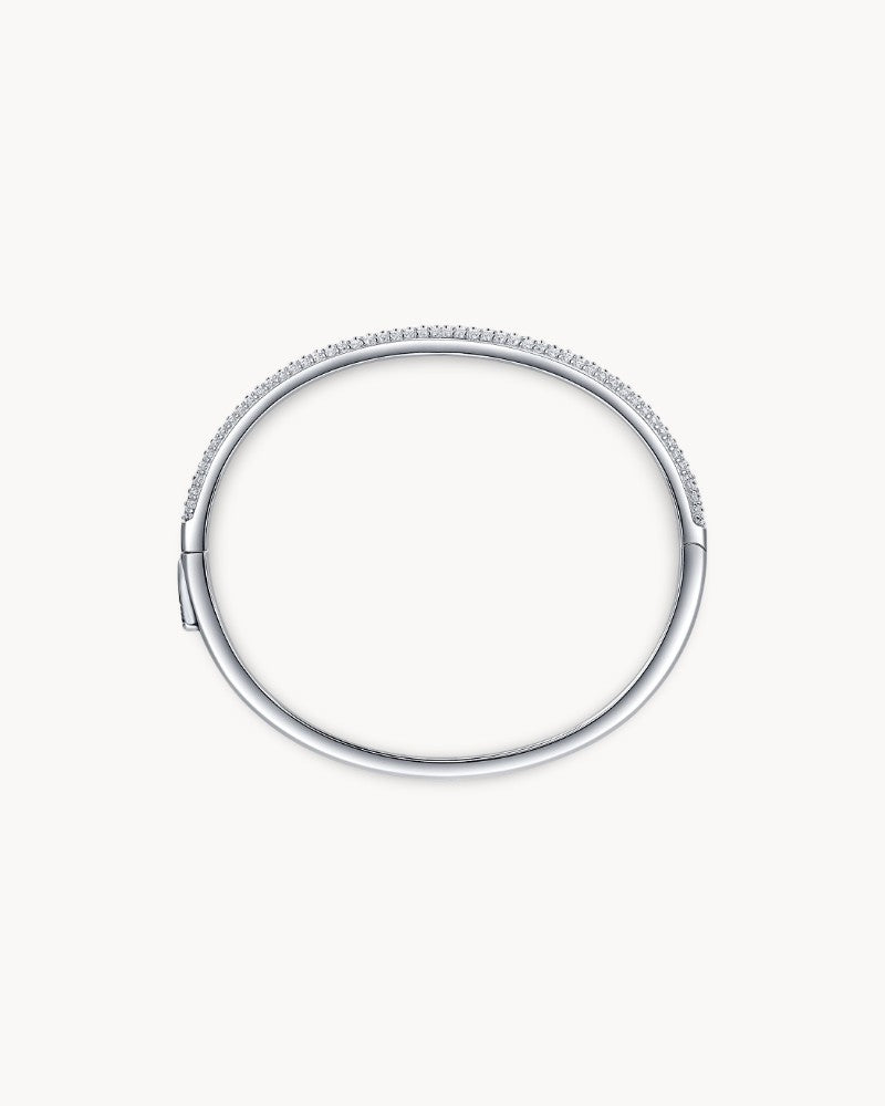 Theiaura Monologue Moissanite Bangle Bracelet - THEIAURA&CO.