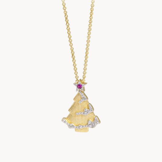 Theiaura Noel Tree Pendant Necklace - THEIAURA&CO.