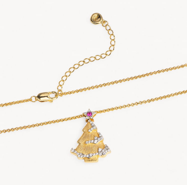 Theiaura Noel Tree Pendant Necklace - THEIAURA&CO.