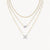 Theiaura Pear and Four-leaf Moissanite Necklace Set