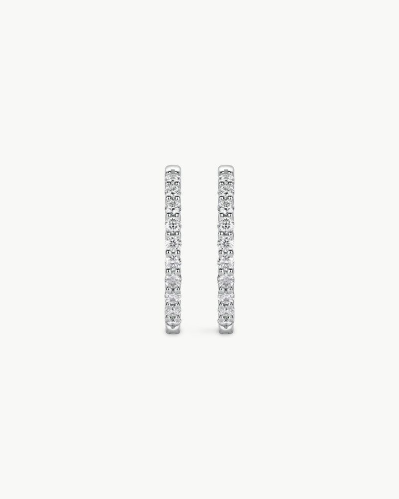 Theiaura Perfect Luxe Moissanite Hoop Earrings - THEIAURA&CO.