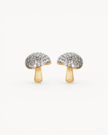 Theiaura Mori Dew Mushroom Stud Earrings - THEIAURA & CO.