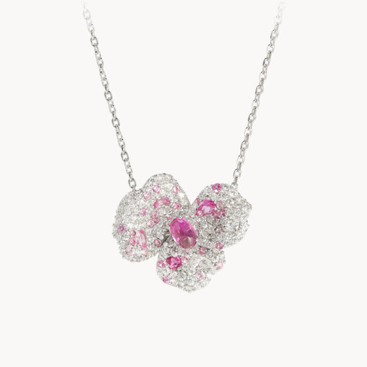 Theiaura Pink Bloom Necklace