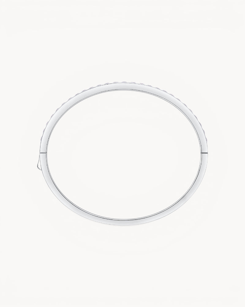 Theiaura Princess Moissanite Bangle Bracelet - THEIAURA&CO.