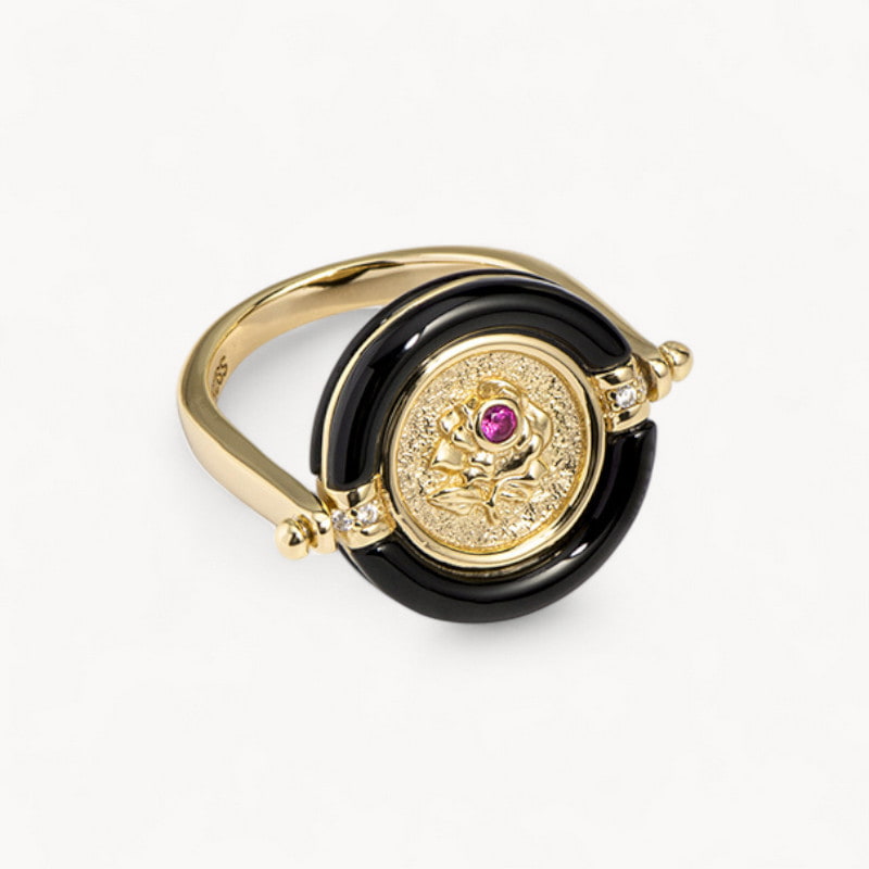 Theiaura Rosalia Medallion Ring - THEIAURA&CO.