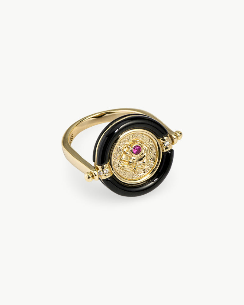 Theiaura Rosalia Medallion Ring - THEIAURA&CO.