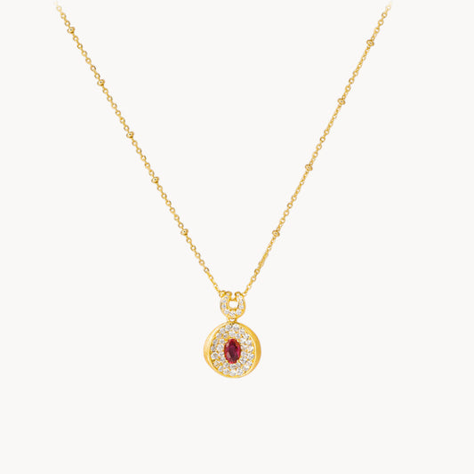 Theiaura Scarlet Halo Necklace