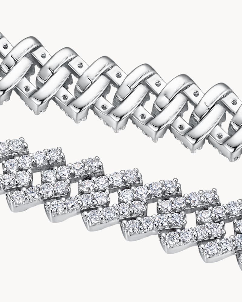 Theiaura Seraphina Moissanite Cuban Bracelet - THEIAURA&CO.
