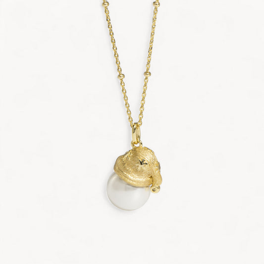 Theiaura Snow Cap Pearl Necklace