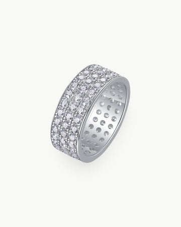 Theiaura Three Row Moissanite Ring - THEIAURA&CO.