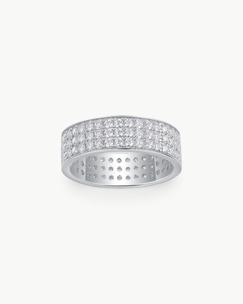 Theiaura Three Row Moissanite Ring - THEIAURA&CO.