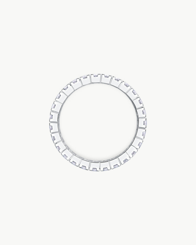 Theiaura Triple Row Pavé Moissanite Ring - THEIAURA&CO.