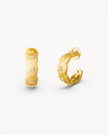 Theiaura Tressé d’Or Hoop Earrings - THEIAURA&CO.