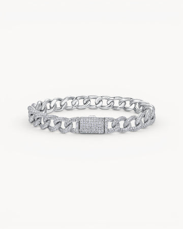 Theiaura Valentina Moissanite Cuban Bracelet - THEIAURA&CO.